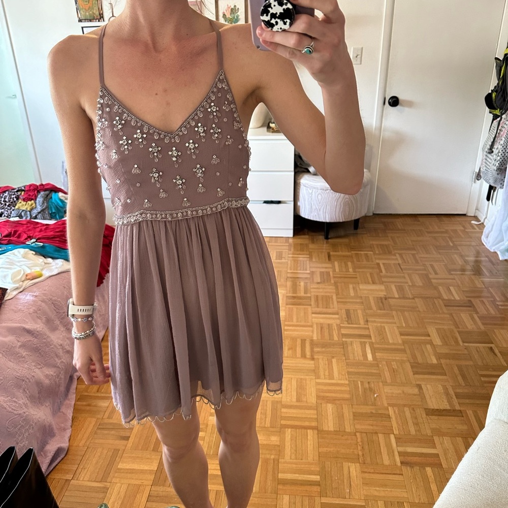 Kimchi Blue Mauve Bling Dress